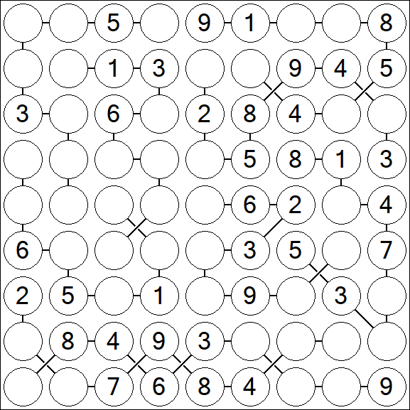 Chain Sudoku - Medio