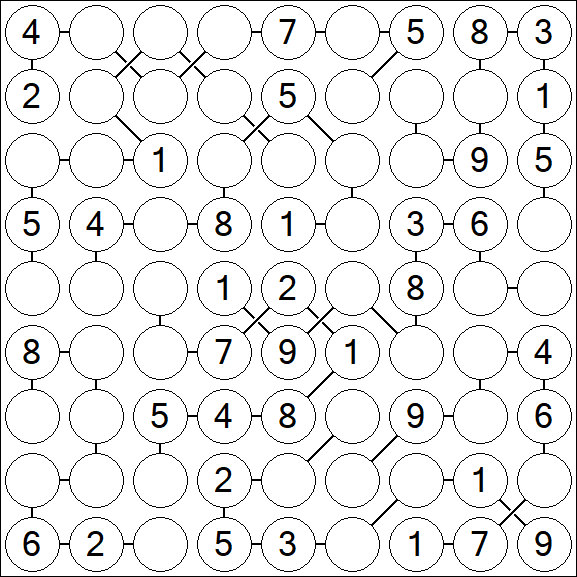 Chain Sudoku - Medio