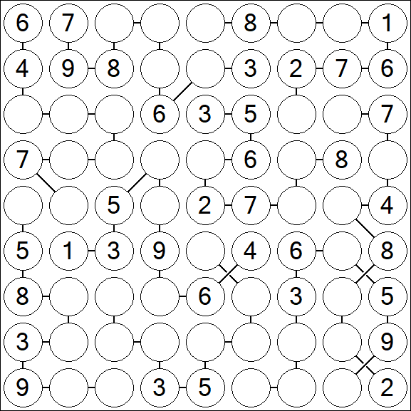 Chain Sudoku - Medio