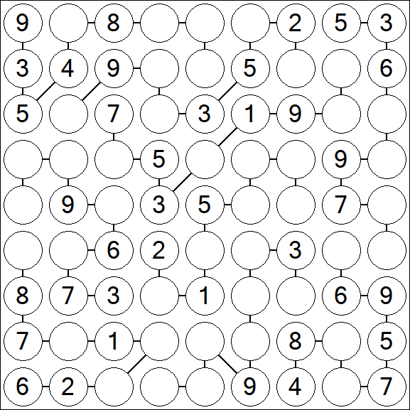 Chain Sudoku - Medio