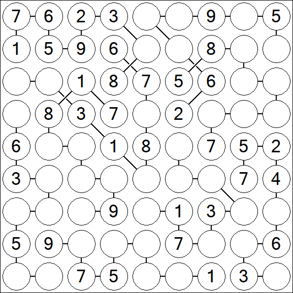 Chain Sudoku - Moyen