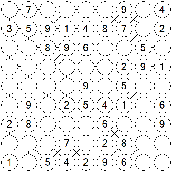 Chain Sudoku - Moyen