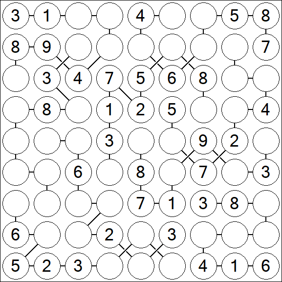 Chain Sudoku - Medium