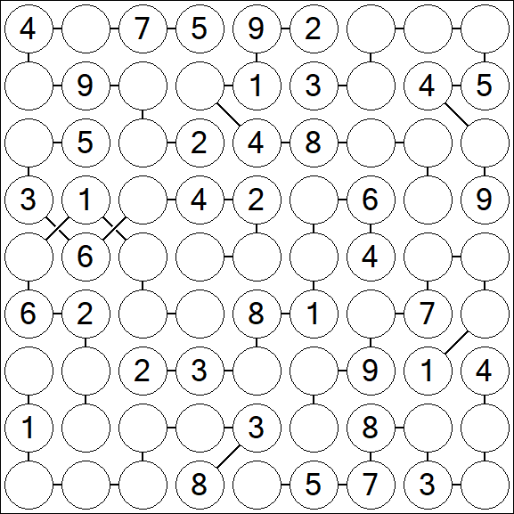 Chain Sudoku - Medium