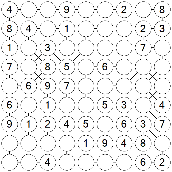 Chain Sudoku - Medium