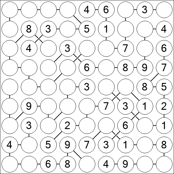 Chain Sudoku - Medium