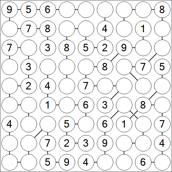 Chain Sudoku - Medium