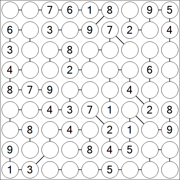 Chain Sudoku - Medium