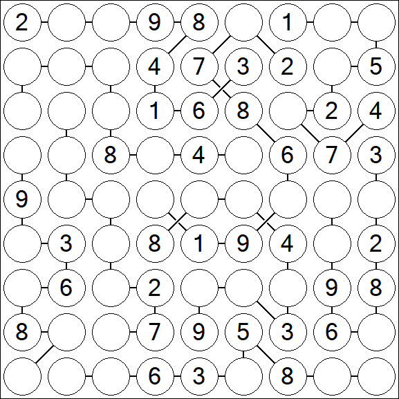 Chain Sudoku - Medium