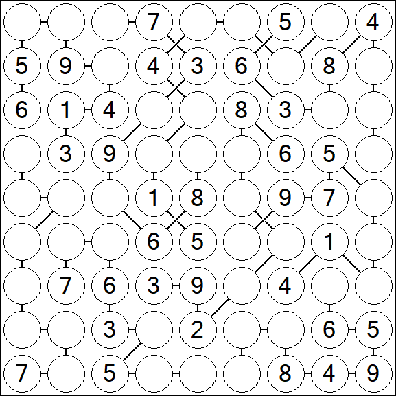 Chain Sudoku - Medium