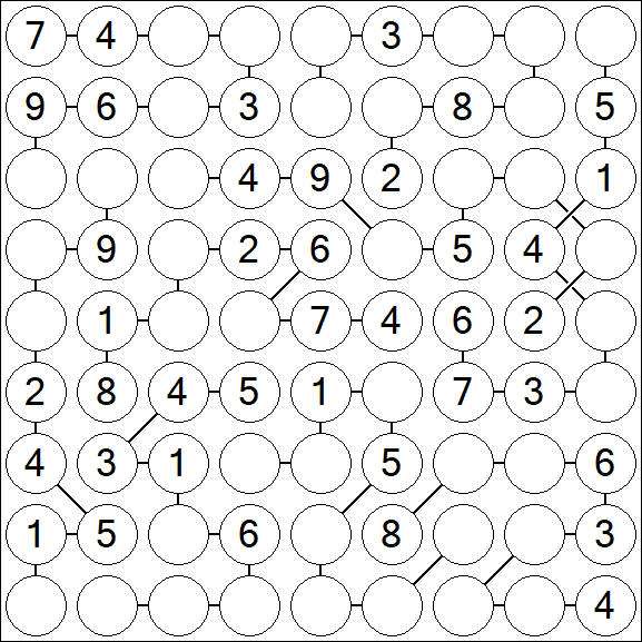 Chain Sudoku - Medium