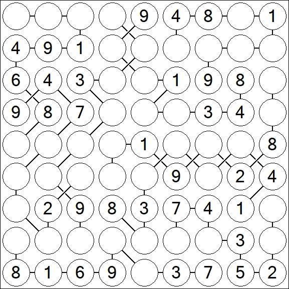 Chain Sudoku - Moyen