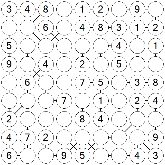 Chain Sudoku - Medium