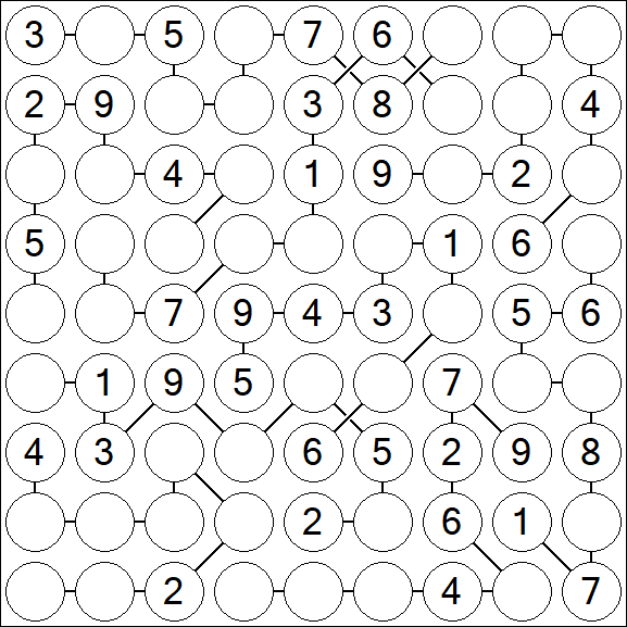 Chain Sudoku - Medium