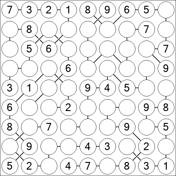 Chain Sudoku - Medium