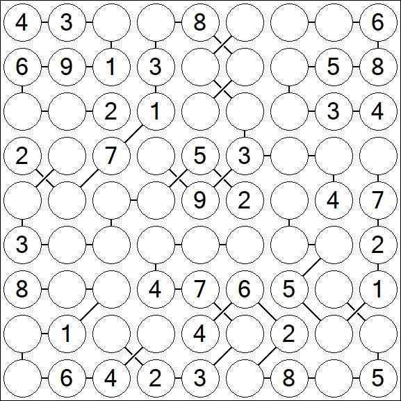 Chain Sudoku - Medium