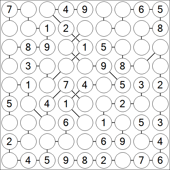 Chain Sudoku - Medium