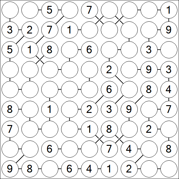 Chain Sudoku - Medium
