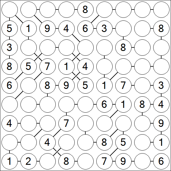 Chain Sudoku - Medium