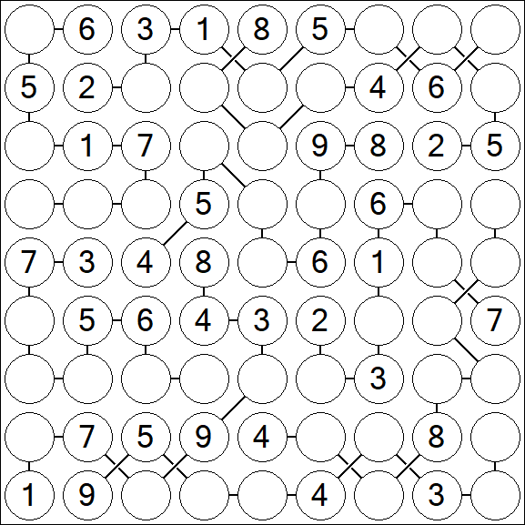 Chain Sudoku - Medium