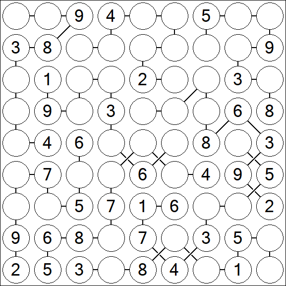 Chain Sudoku - Medium