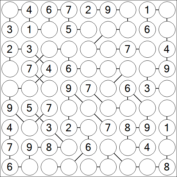Chain Sudoku - Medium