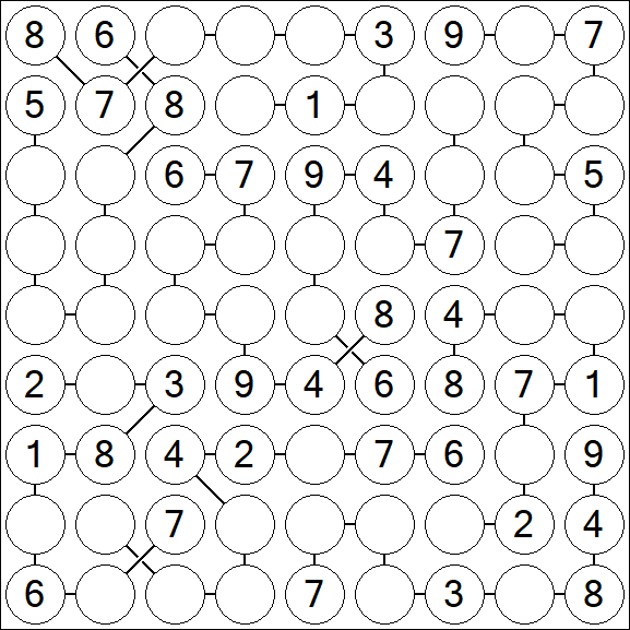 Chain Sudoku - Medium