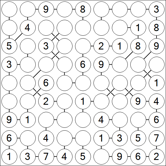 Chain Sudoku - Medium