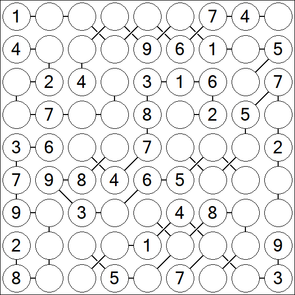 Chain Sudoku - Medium