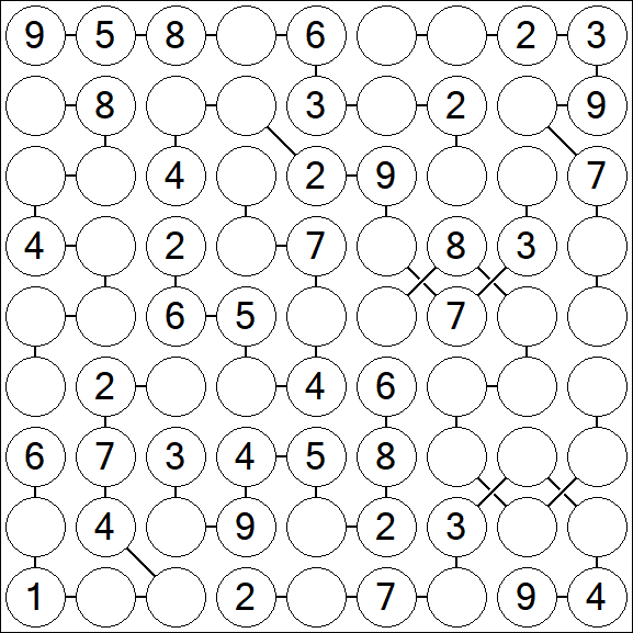 Chain Sudoku - Medium