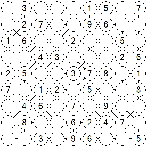 Chain Sudoku - Medium