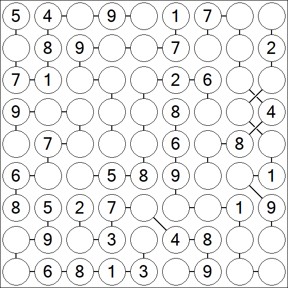 Chain Sudoku - Medium