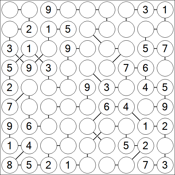 Chain Sudoku - Medium