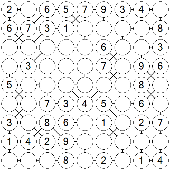 Chain Sudoku - Medium