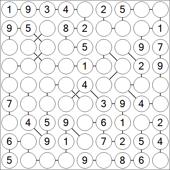 Chain Sudoku - Medium
