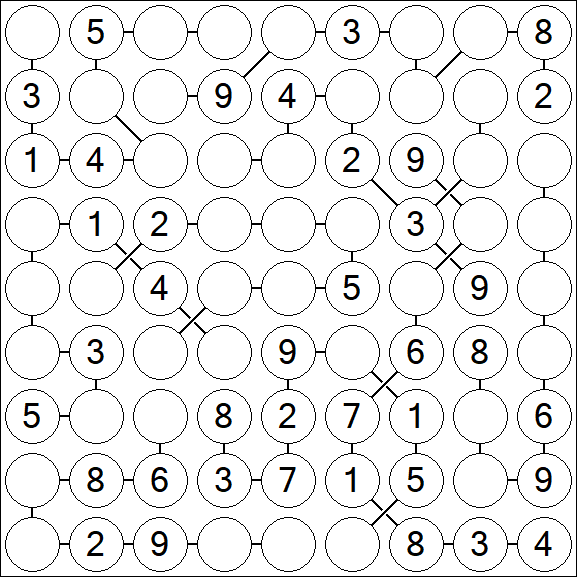 Chain Sudoku - Medium