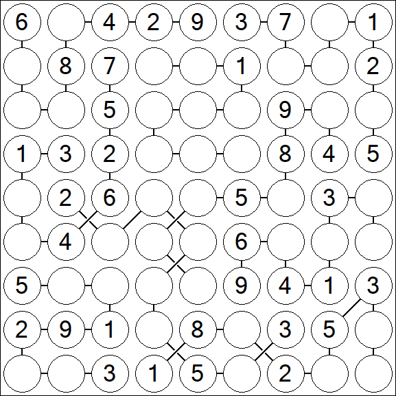 Chain Sudoku - Medium
