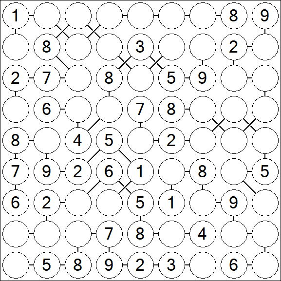 Chain Sudoku - Medium