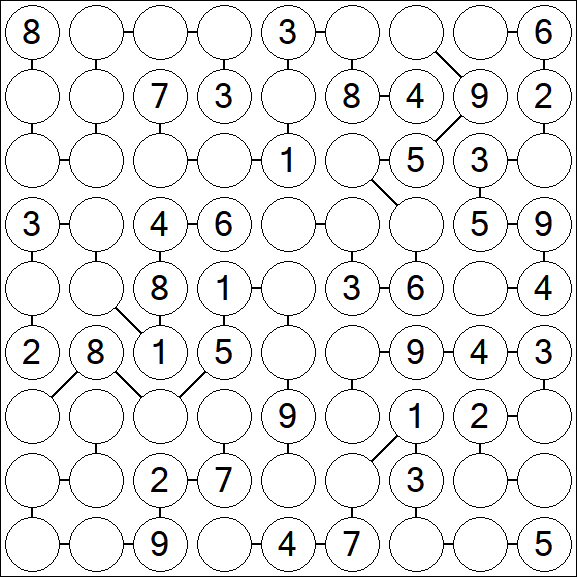 Chain Sudoku - Medium