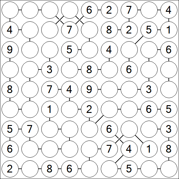 Chain Sudoku - Medium