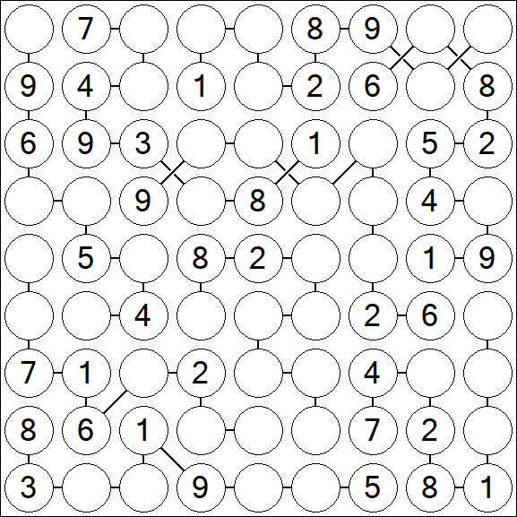 Chain Sudoku - Medium