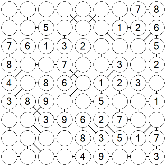 Chain Sudoku - Medium