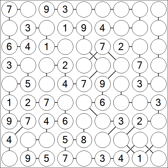 Chain Sudoku - Medium