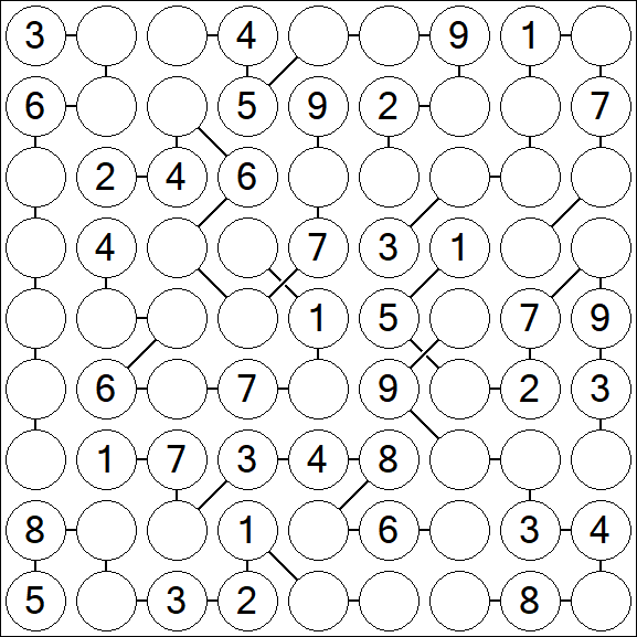 Chain Sudoku - Medium