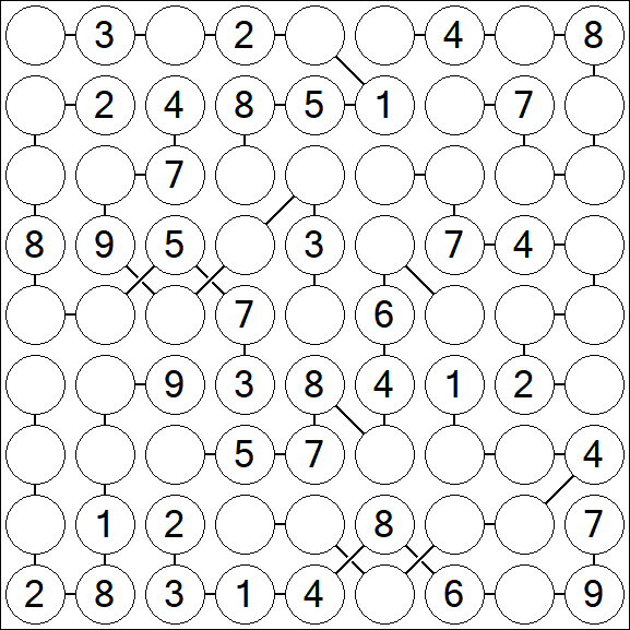 Chain Sudoku - Medium