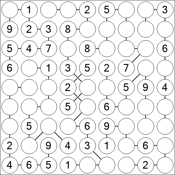 Chain Sudoku - Medium