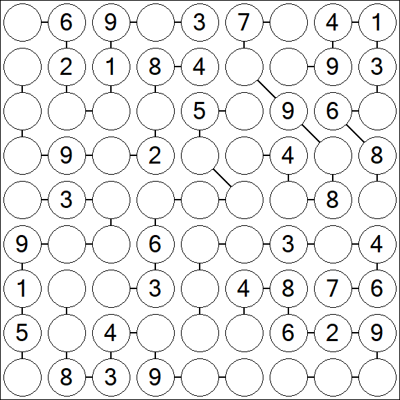 Chain Sudoku - Medium