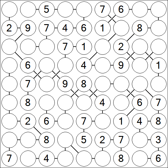 Chain Sudoku - Medium