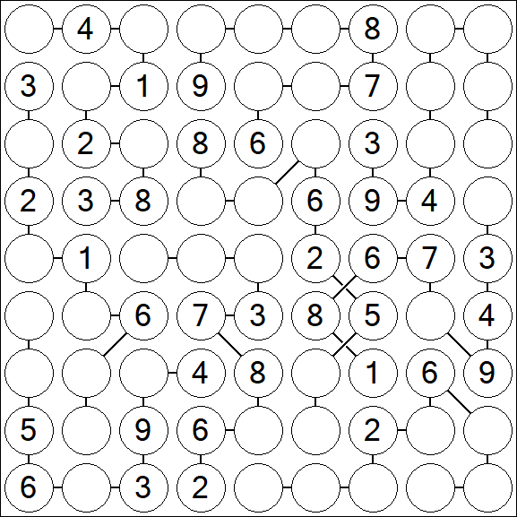 Chain Sudoku - Medium
