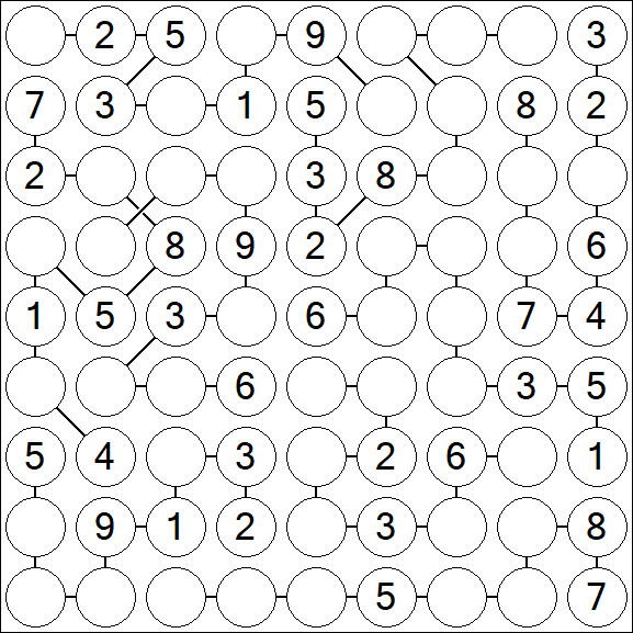 Chain Sudoku - Medium
